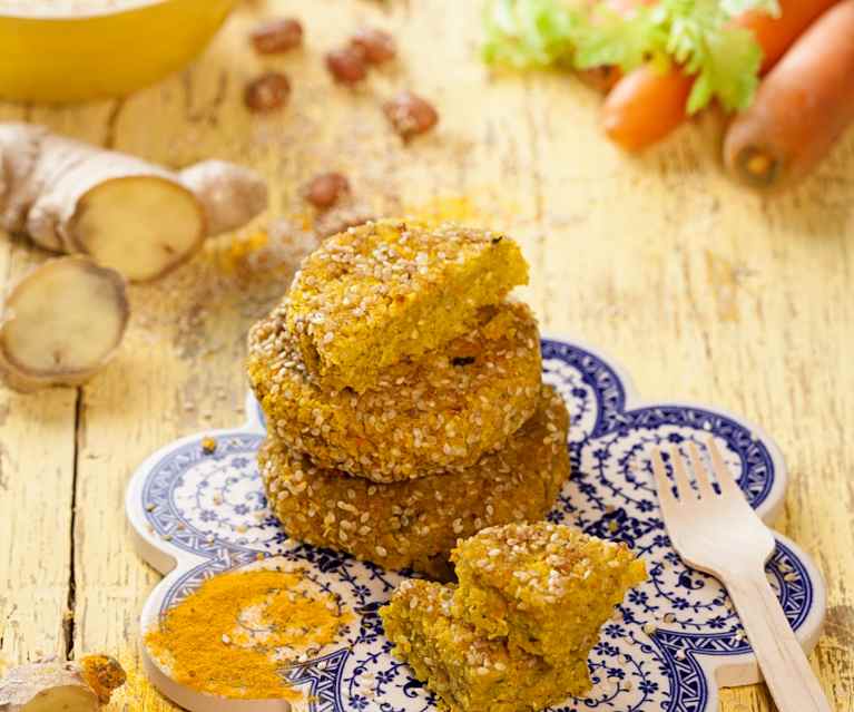 Burger speziati di quinoa e cannellini Burger speziati di quinoa e cannellini