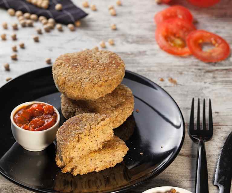 Burger di soia e lenticchie Burger di soia e lenticchie