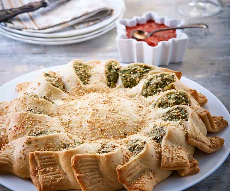 Botana de ricotta y espinaca Botana de ricotta y espinaca