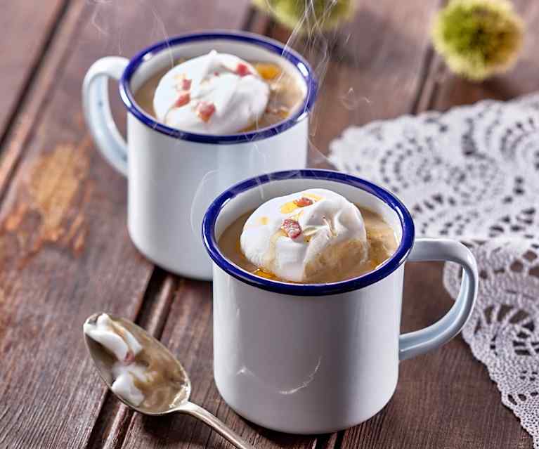 Velouté de châtaigne en cappuccino Velouté de châtaigne en cappuccino