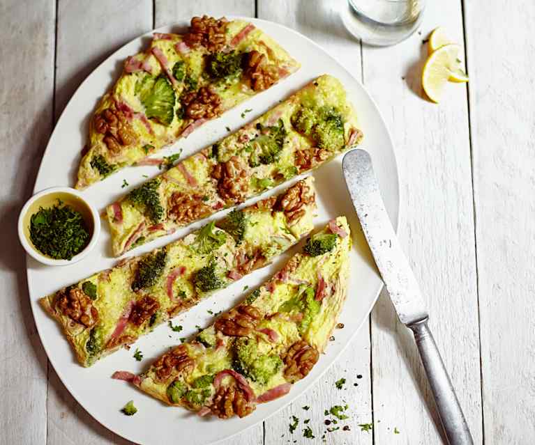 Omelette brocoli-jambon Omelette brocoli-jambon