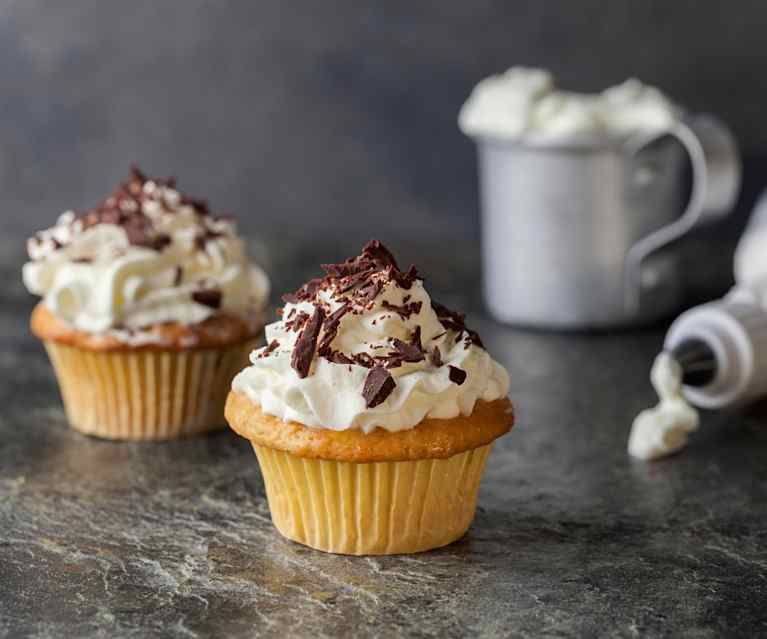 Cupcake con panna montata Cupcake con panna montata