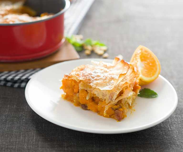 Pastela de calabaza y zanahoria a la menta Pastela de calabaza y zanahoria a la menta