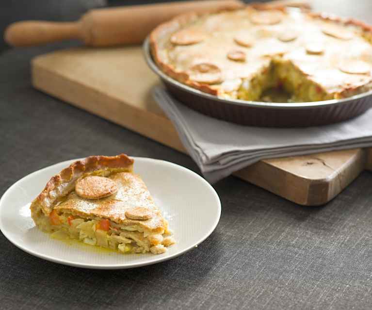 Empanada de maíz con congrio Empanada de maíz con congrio
