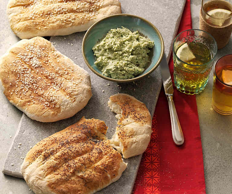 Pan persa (Naan barbari) - Irán Pan persa (Naan barbari) - Irán