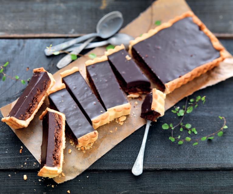 Tarte au chocolat craquant et caramel au beurre salé - Cookidoo® – la  plataforma de recetas oficial de Thermomix®