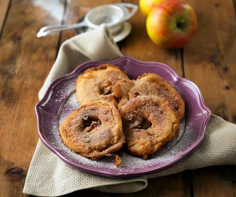 Gebackene Apfelringe (vegan) Gebackene Apfelringe (vegan)