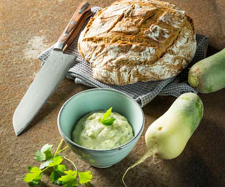 Erdäpfelkas mit Rettich Erdäpfelkas mit Rettich