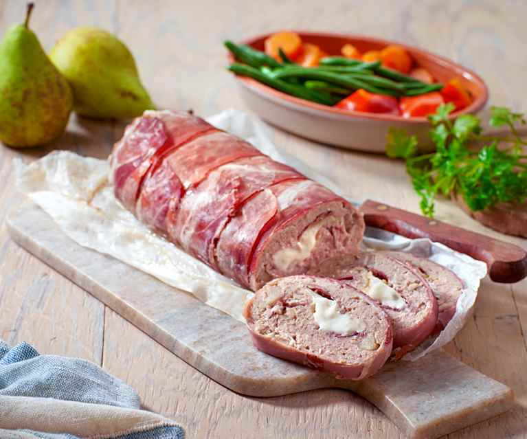 Polpettone allo speck con pere Polpettone allo speck con pere