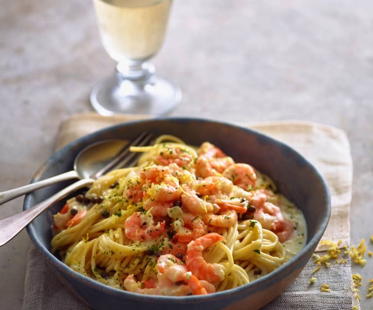 Pasta with Prawn and Pepper Sauce