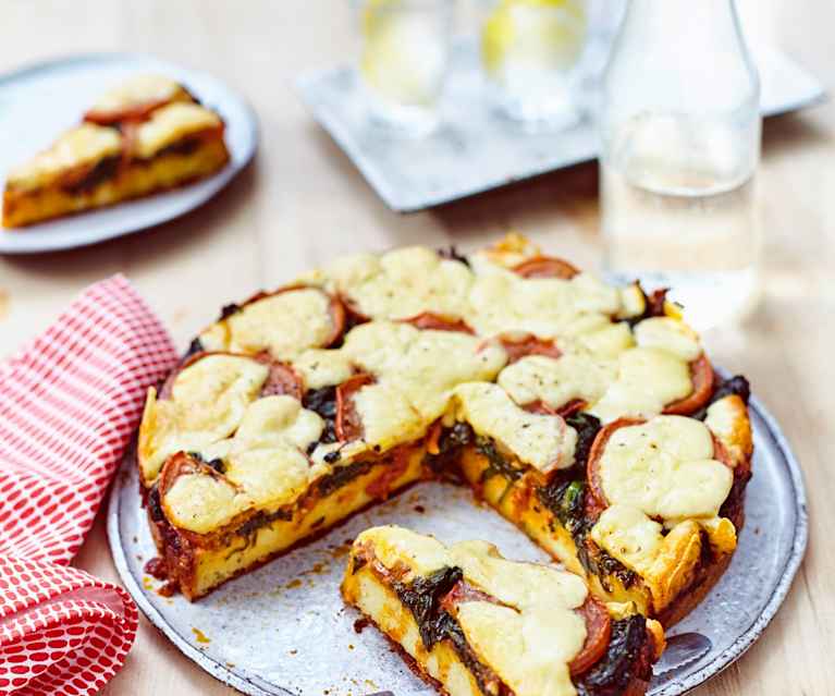 Kartoffel-Spinat-Pizza Kartoffel-Spinat-Pizza