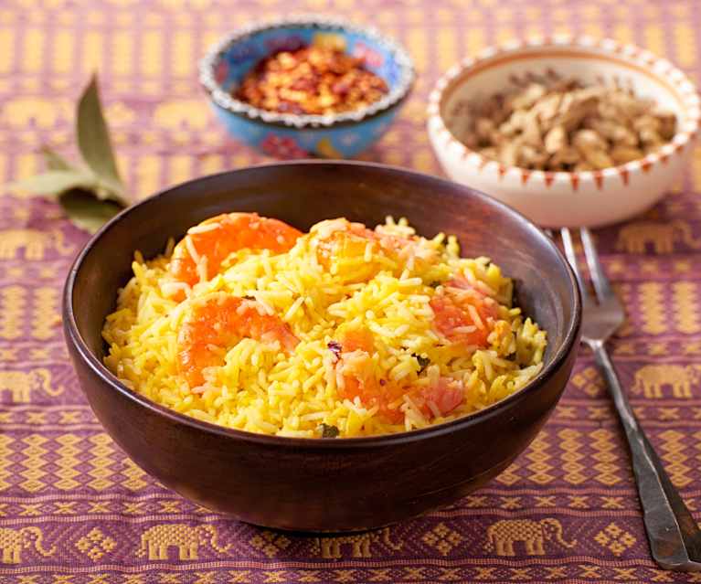 Pulao di gamberi Pulao di gamberi