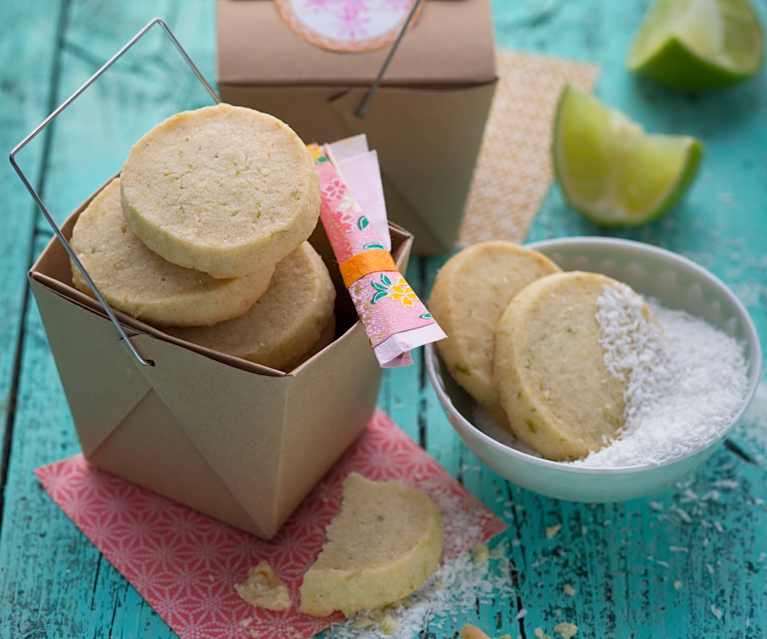 Limetten-Kokos-Kekse Limetten-Kokos-Kekse