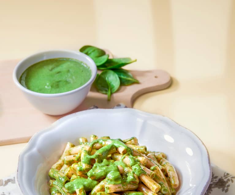 Pasta Di Lenticchie Con Crema Di Stracchino E Spinaci Cookidoo La Nostra Piattaforma Ufficiale Di Ricette Per Bimby