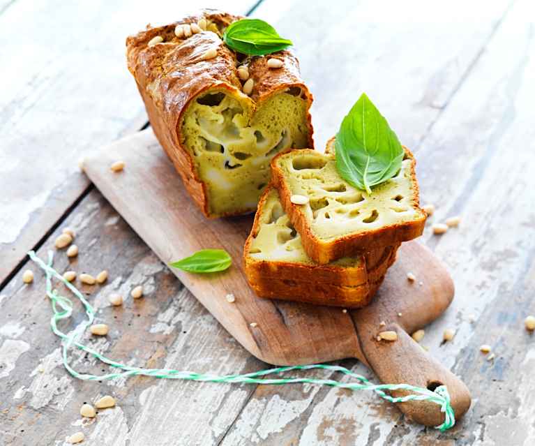 Cake pesto-mozzarella Cake pesto-mozzarella