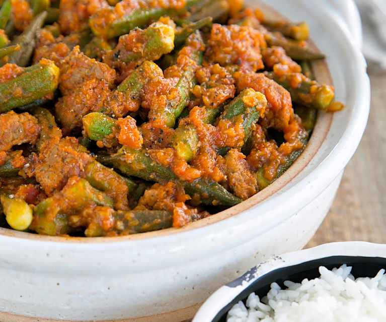 Bamia (okra and meat stew) Cookidoo® the official Thermomix® recipe platform