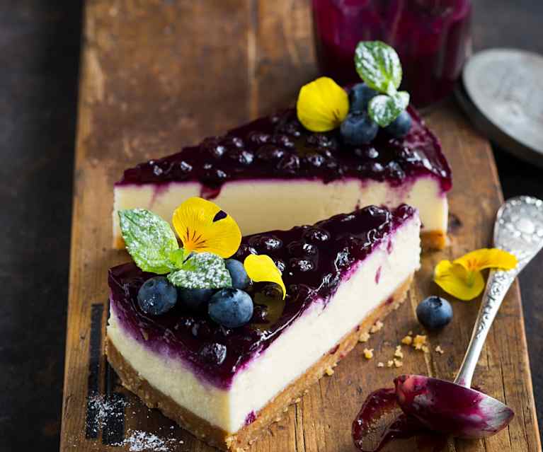 American Cheesecake mit Heidelbeersauce Cookidoo® das offizielle Thermomix®RezeptPortal