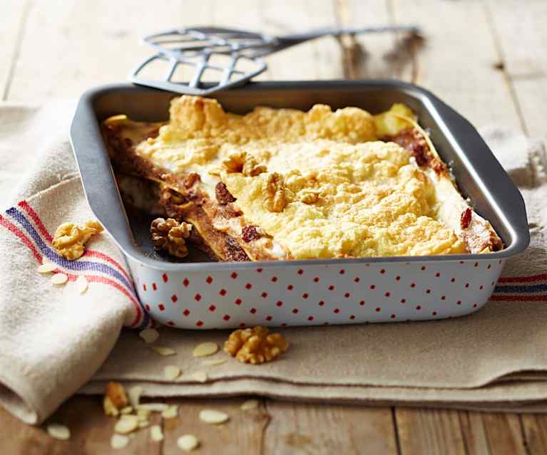 Lasagnes pomme-pruneau et fruits secs Lasagnes pomme-pruneau et fruits secs