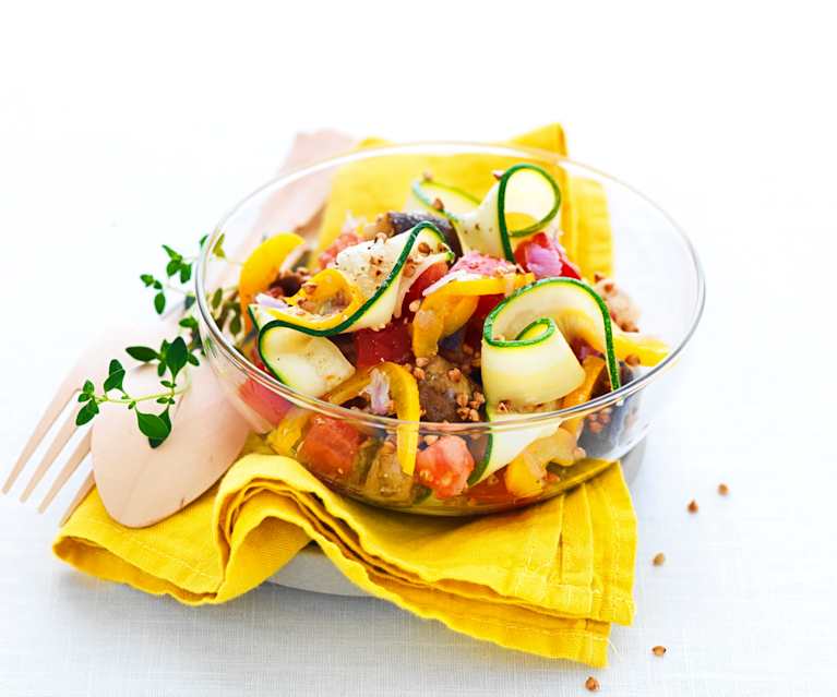 Salade de légumes du soleil au kasha Salade de légumes du soleil au kasha