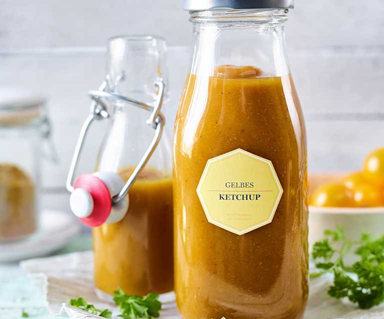 Gelbes Ketchup Gelbes Ketchup