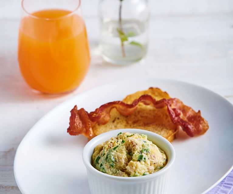 Mini Bacon and Egg Souffles Mini Bacon and Egg Souffles