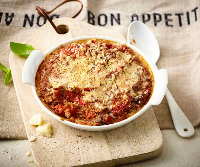 Gratin de poivron à la bolognaise Gratin de poivron à la bolognaise