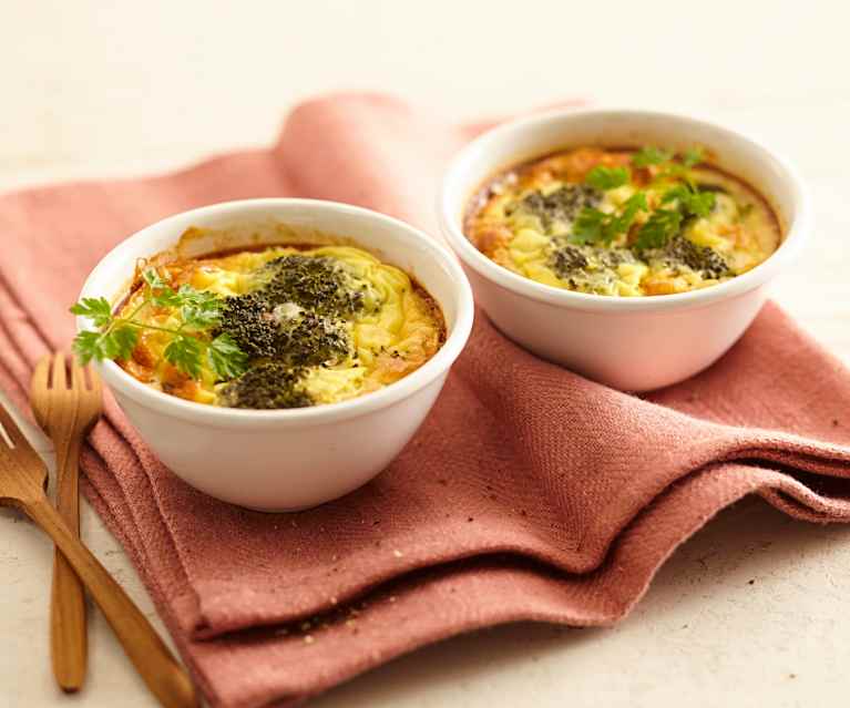 Petit flan au roquefort et brocoli Petit flan au roquefort et brocoli
