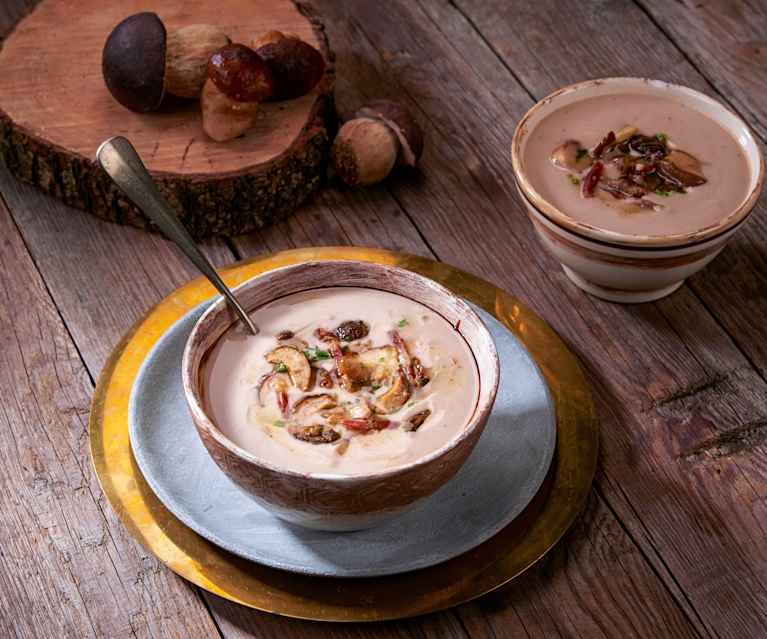 Vellutata di castagne con porcini Vellutata di castagne con porcini