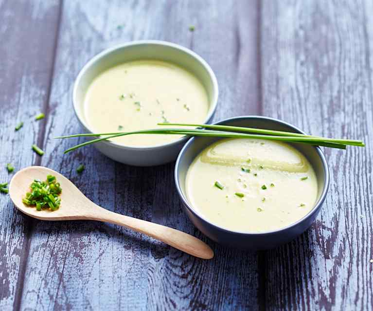 Velouté glacé de concombre au lait de coco Velouté glacé de concombre au lait de coco