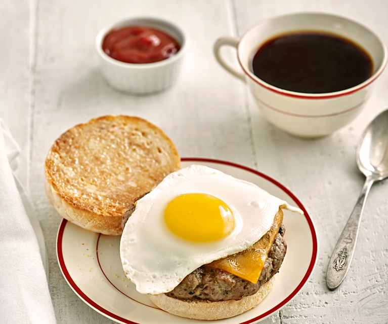 Hamburguesa para desayuno Hamburguesa para desayuno