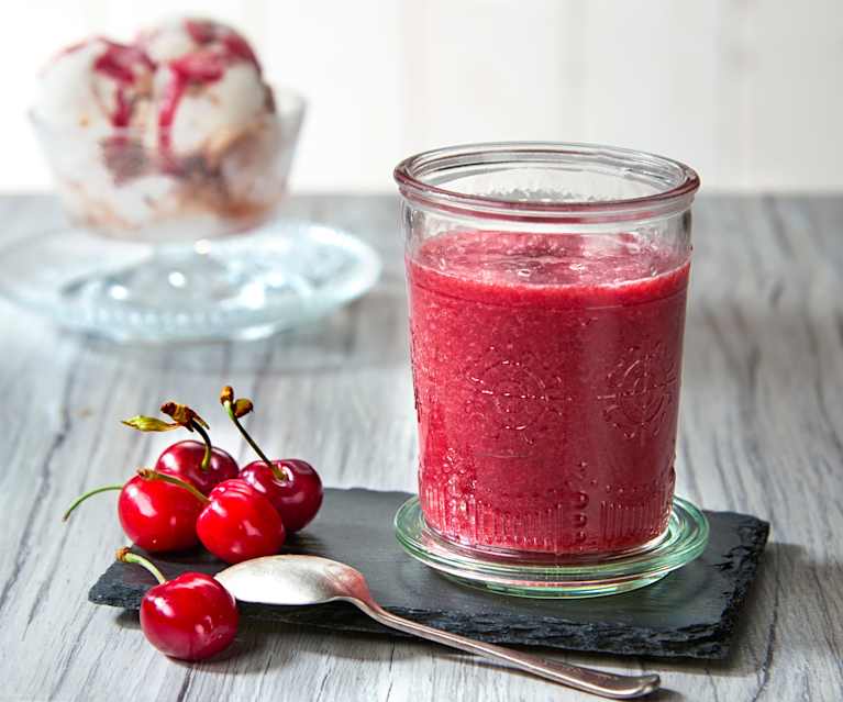 Salsa alle ciligie e sciroppo di carrube Salsa alle ciligie e sciroppo di carrube