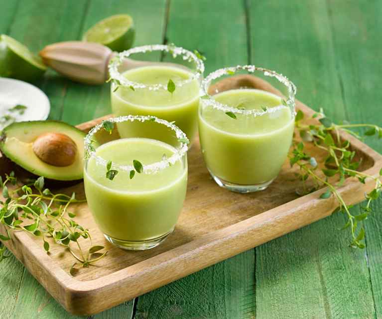 Mocktail de aguacate al tomillo Mocktail de aguacate al tomillo