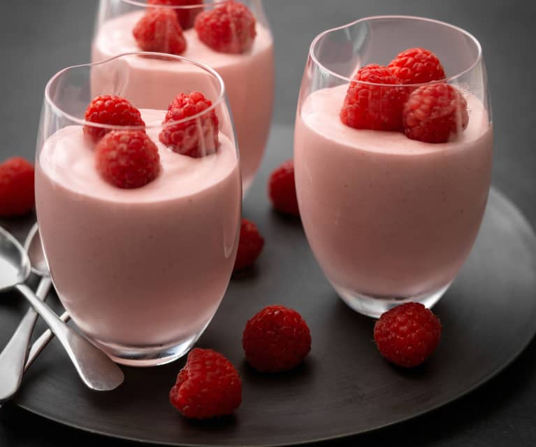 Piped Raspberry Mousse