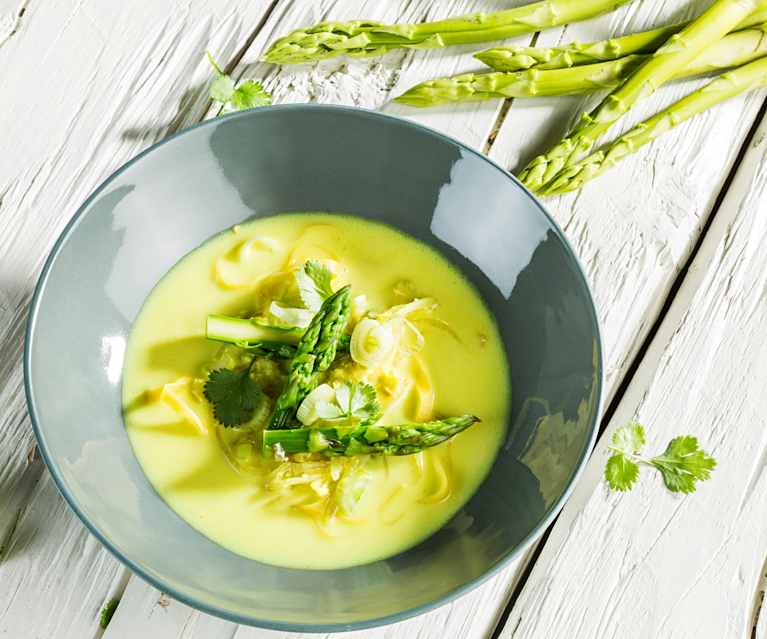 Grünspargel-Laksa Grünspargel-Laksa