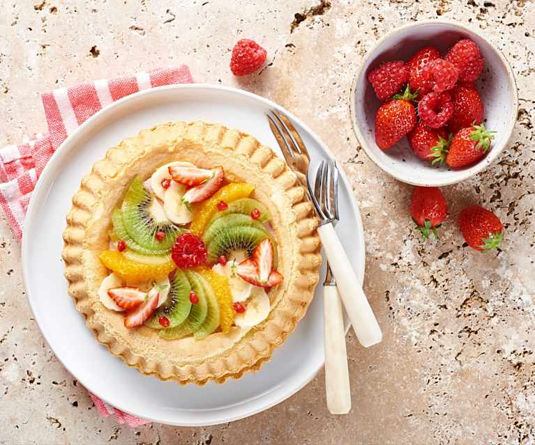 Biscuit et son bavarois aux fruits d'été Biscuit et son bavarois aux fruits d'été