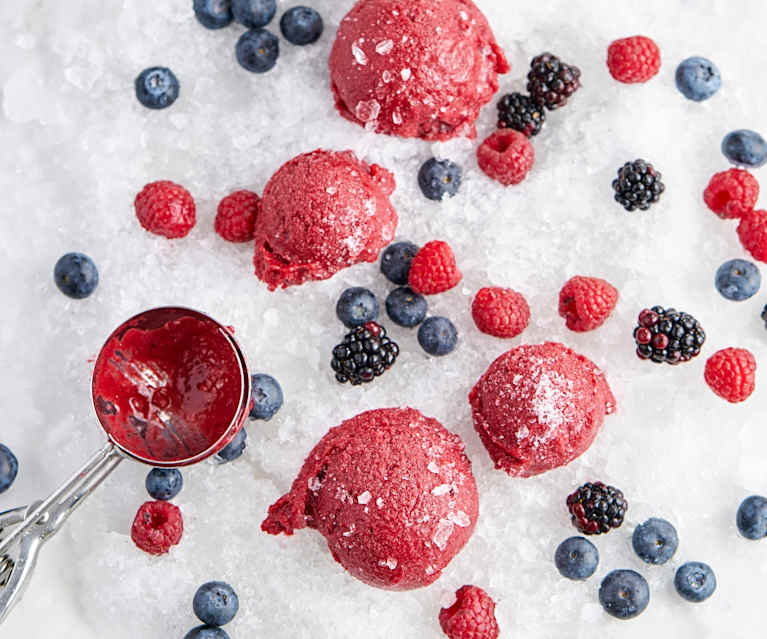 Sorvete de frutos vermelhos Sorvete de frutos vermelhos