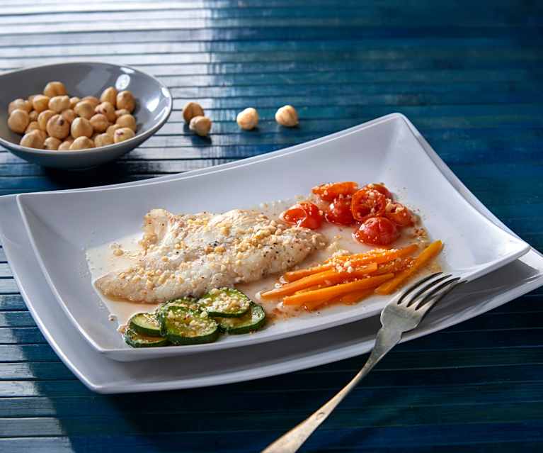 Rombo pomodoro e nocciole Rombo pomodoro e nocciole