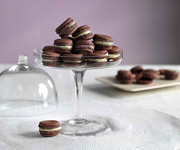 Macarons de chocolate Macarons de chocolate