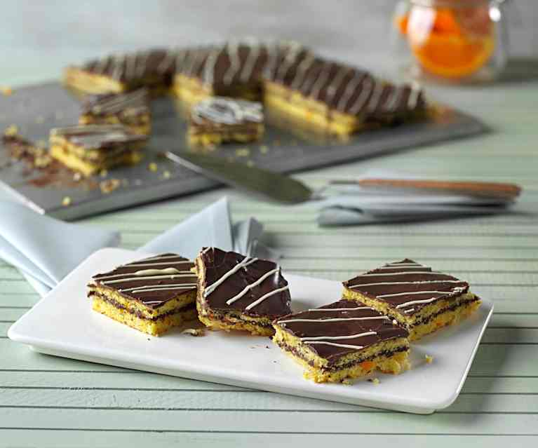 Pastelitos de naranja y chocolate Pastelitos de naranja y chocolate