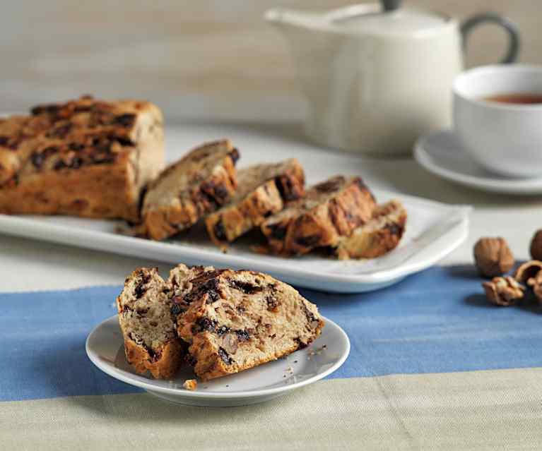 Pan de mantequilla con chocolate y nueces Pan de mantequilla con chocolate y nueces