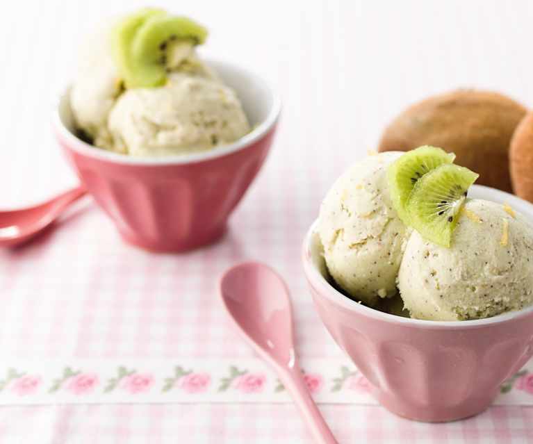 Gelado de kiwi e limão