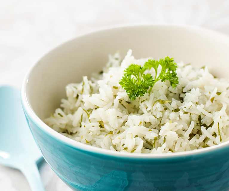 Arroz basmati de alho e salsa Cookidoo® a plataforma oficial de receitas Bimby®