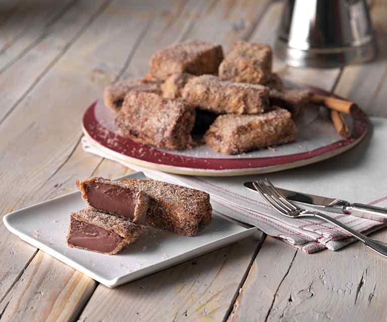 Leche frita de chocolate Leche frita de chocolate