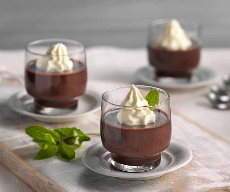 Bavaroises de chocolate con menta Bavaroises de chocolate con menta