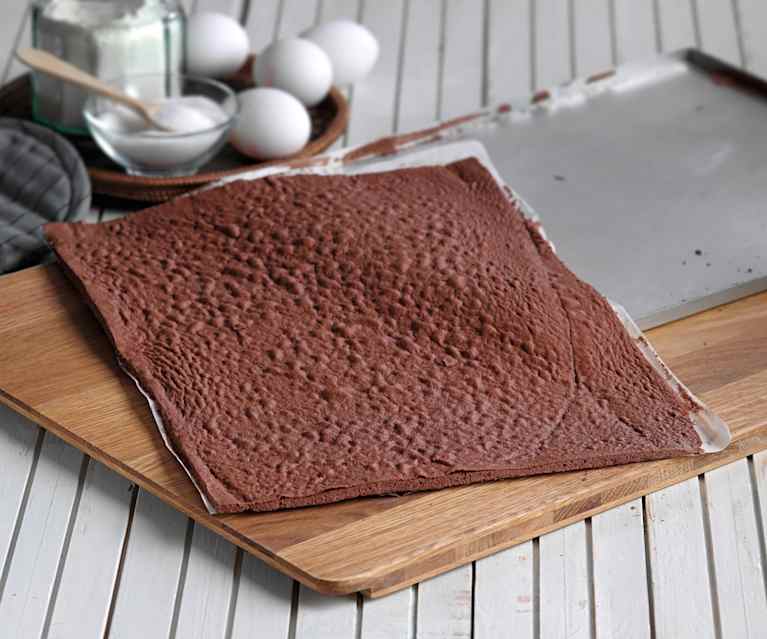 Bizcocho plancha de chocolate Bizcocho plancha de chocolate