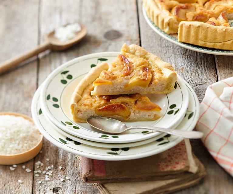 Tarte au riz à la normande Tarte au riz à la normande
