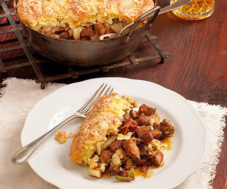 Polentaauflauf mit Schweinsragout Polentaauflauf mit Schweinsragout