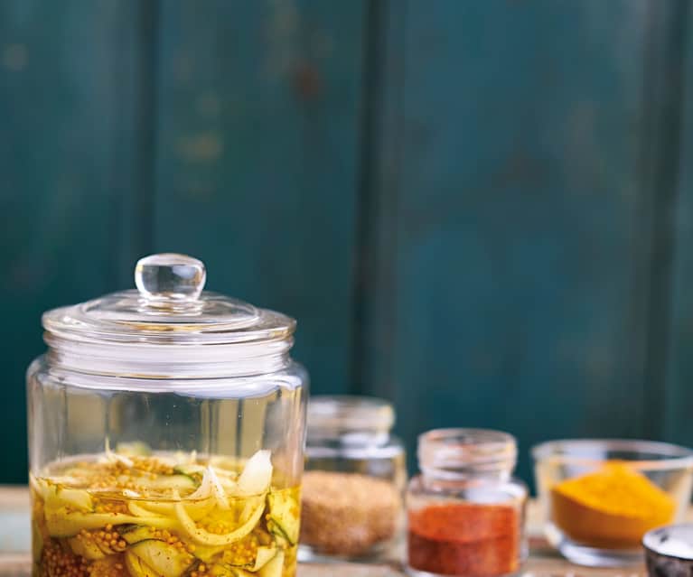 Pickles de curgete Pickles de curgete