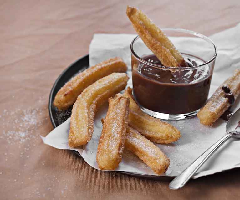 Churros de masa choux Churros de masa choux