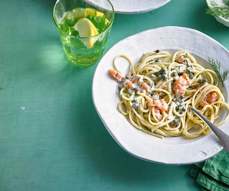 Linguine mit Räucherlachs Linguine mit Räucherlachs